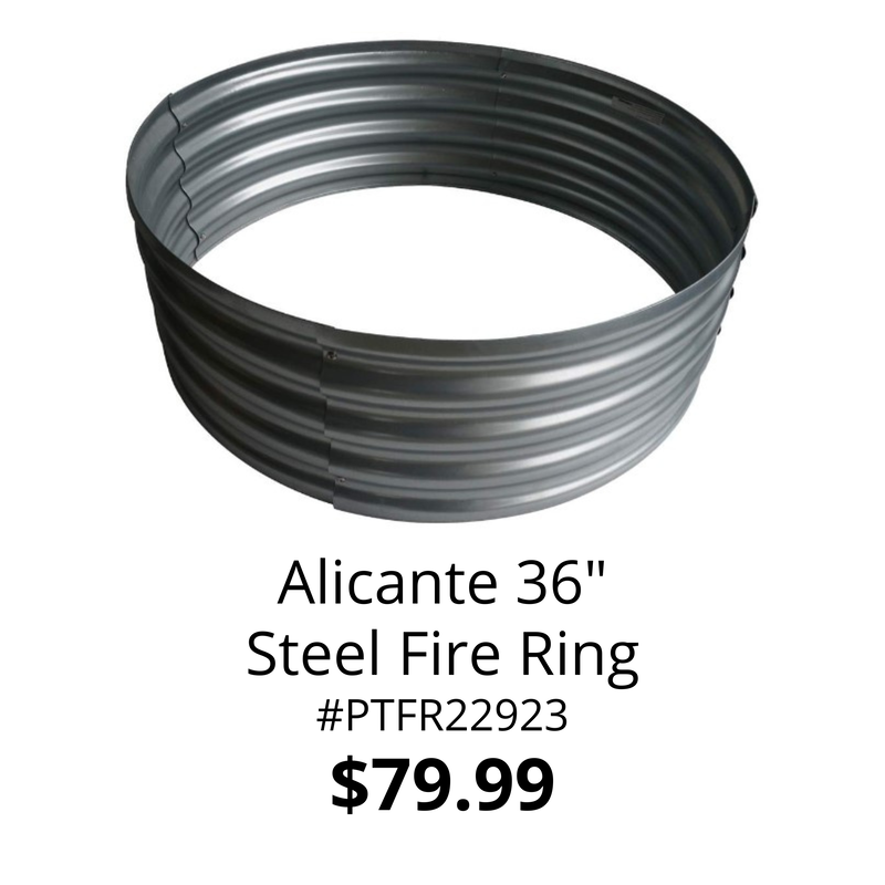 Amazon.com : Steel Fire Pit - Campfire Ring -Firepit Liner - 18